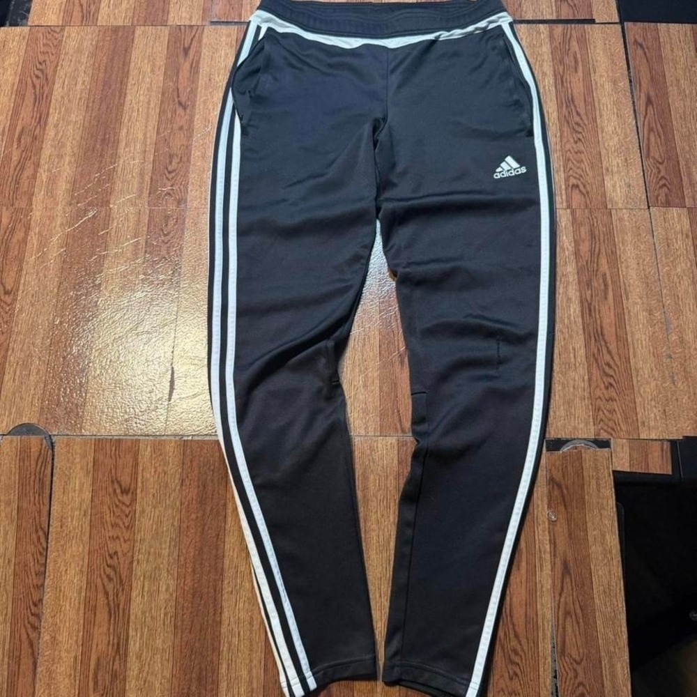 Adidas Black Striped Retro Tech Sportswear Sweatpants Jogger Small